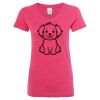 Women’s Glitter V-Neck T-Shirt Thumbnail
