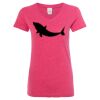 Women’s Glitter V-Neck T-Shirt Thumbnail