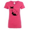 Women’s Glitter V-Neck T-Shirt Thumbnail