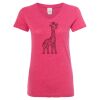 Women’s Glitter V-Neck T-Shirt Thumbnail