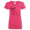 Women’s Glitter V-Neck T-Shirt Thumbnail