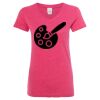 Women’s Glitter V-Neck T-Shirt Thumbnail
