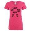 Women’s Glitter V-Neck T-Shirt Thumbnail