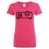 Women’s Glitter V-Neck T-Shirt Thumbnail