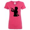 Women’s Glitter V-Neck T-Shirt Thumbnail