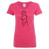 Women’s Glitter V-Neck T-Shirt Thumbnail