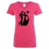 Women’s Glitter V-Neck T-Shirt Thumbnail