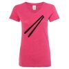 Women’s Glitter V-Neck T-Shirt Thumbnail
