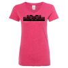Women’s Glitter V-Neck T-Shirt Thumbnail