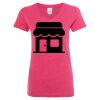 Women’s Glitter V-Neck T-Shirt Thumbnail