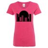 Women’s Glitter V-Neck T-Shirt Thumbnail