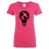 Women’s Glitter V-Neck T-Shirt Thumbnail