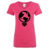 Women’s Glitter V-Neck T-Shirt Thumbnail