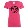 Women’s Glitter V-Neck T-Shirt Thumbnail