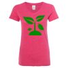Women’s Glitter V-Neck T-Shirt Thumbnail