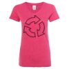 Women’s Glitter V-Neck T-Shirt Thumbnail