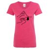 Women’s Glitter V-Neck T-Shirt Thumbnail