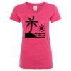 Women’s Glitter V-Neck T-Shirt Thumbnail