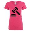 Women’s Glitter V-Neck T-Shirt Thumbnail