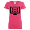 Women’s Glitter V-Neck T-Shirt Thumbnail