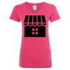 Women’s Glitter V-Neck T-Shirt Thumbnail