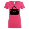 Women’s Glitter V-Neck T-Shirt Thumbnail