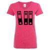 Women’s Glitter V-Neck T-Shirt Thumbnail