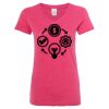 Women’s Glitter V-Neck T-Shirt Thumbnail