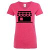 Women’s Glitter V-Neck T-Shirt Thumbnail