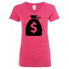 Women’s Glitter V-Neck T-Shirt Thumbnail