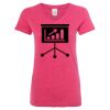Women’s Glitter V-Neck T-Shirt Thumbnail