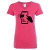 Women’s Glitter V-Neck T-Shirt Thumbnail