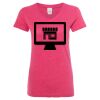Women’s Glitter V-Neck T-Shirt Thumbnail