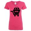 Women’s Glitter V-Neck T-Shirt Thumbnail