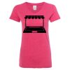 Women’s Glitter V-Neck T-Shirt Thumbnail