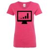 Women’s Glitter V-Neck T-Shirt Thumbnail