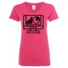 Women’s Glitter V-Neck T-Shirt Thumbnail